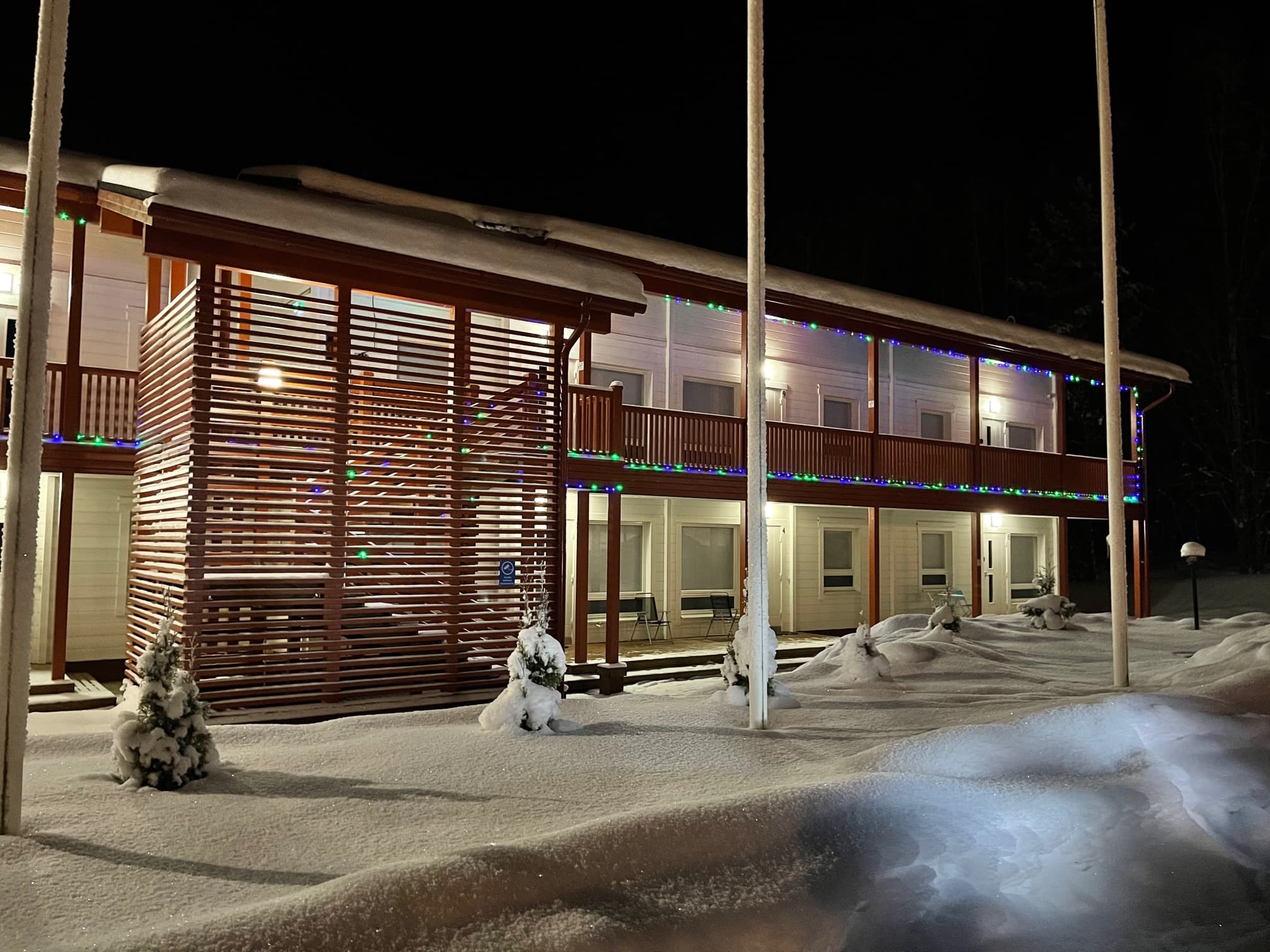 Winter view of the hotel